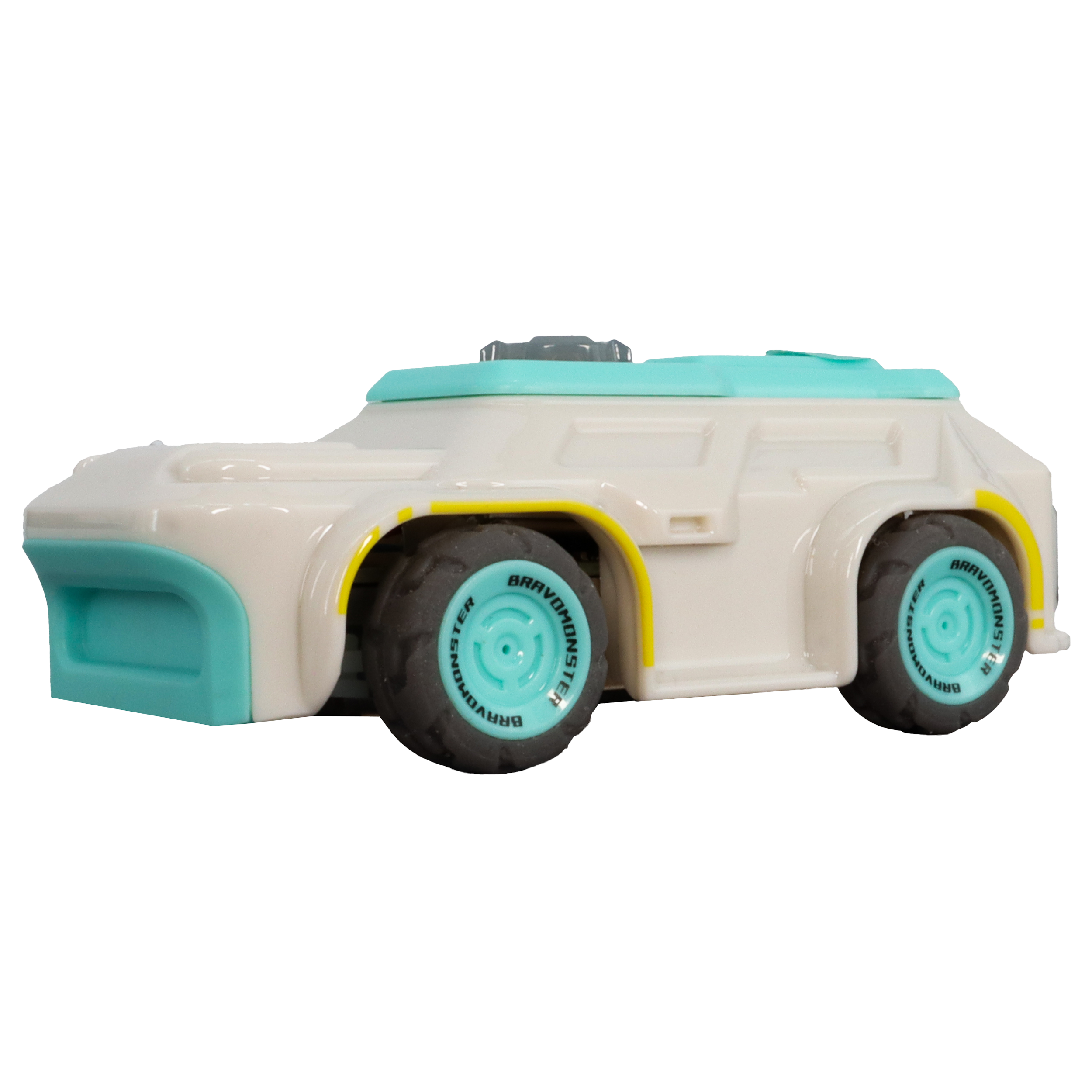 Micro RC Car 1:72 Full Proportional Hall Sensor Mini Remote Control Racing Car White