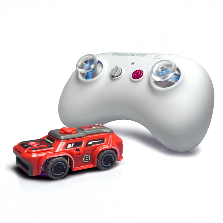 Micro RC Car 1:72 Full Proportional Mini Remote Control Racing Car Red